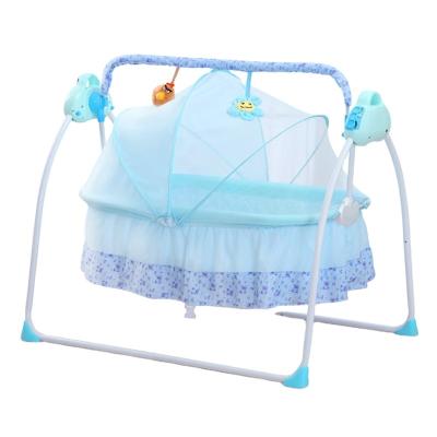 China Modern Factory Custom Multifunctional Children's Cribs Bed Swing Cradle Baby Electric Rocking Bed for sale