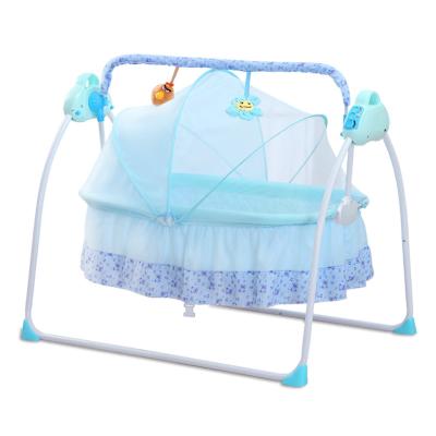 China 70*85*83cm new style modern pad baby crib crib swing bed original modern baby bed rail for sale