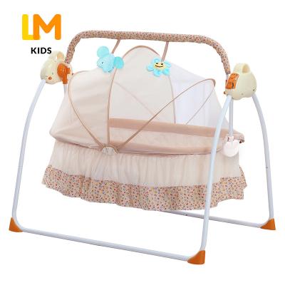 China Factory Directly Modern Hutch Good Quality Foldable Baby Crib Adjustable Swing Bed for sale