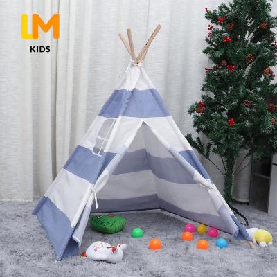 China Sports Toys Lace Carry Bag X-frame Boys Hanging Sleepover Canvas Indoor Indian Wholesale Teepee Tent for sale