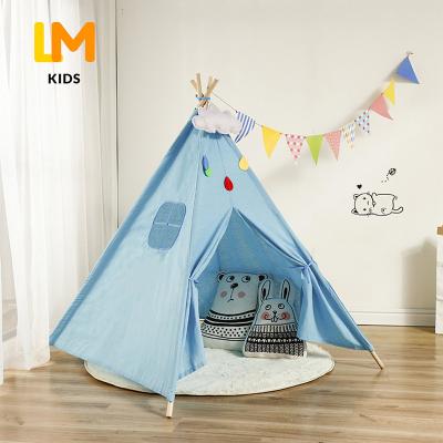 China Sports Toys Boys Padded Stripe 30 Inch High Quality Hanging Kids Tent Foldable Sleepover for sale