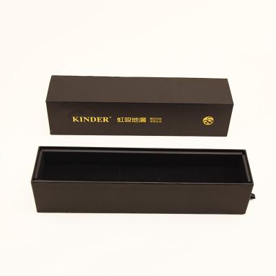 China Large Custom Black UV Mystery Box Recycled Box Drawer Materials Electronics Logo Packaging Shipping Box for sale