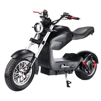 China Unisex 2wheel electric scooter with big seat electric motorcycle in 2000W with 65km/h speed citycoco for sale