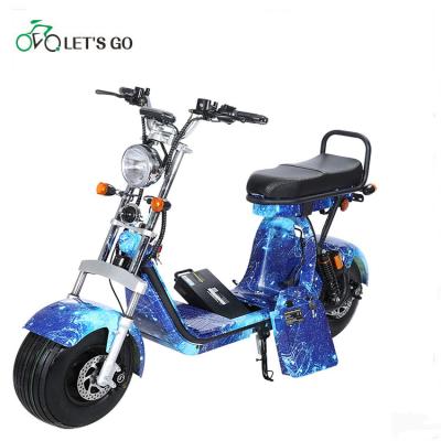 China 2wheel electric fat scooter with 3 removable batteries citycoco 2000w 8inch/10inch for sale