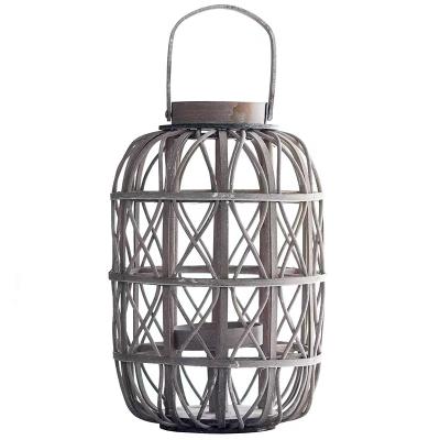 China Europen Cheap Decorative Willow Rattan Outdoor Lantern For Sconce for sale