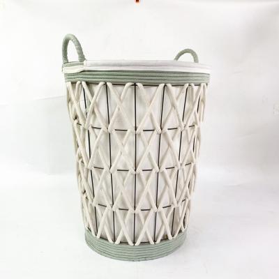 China Modern Hot Sale Two Handles Metal Laundry Baskets Storage Baskets For Soiled Clothes Storage for sale