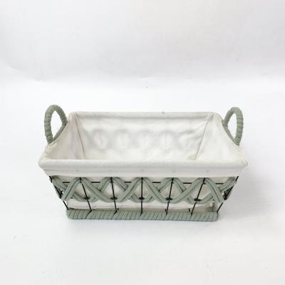 China Sturdy and large viable wire baskets set with handles for sale