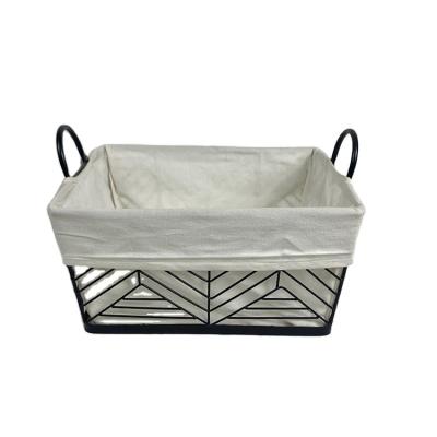 China Factory Direct Sales Stocked Hotel Storage Shelf Black Dirty Laundry Baskets for sale