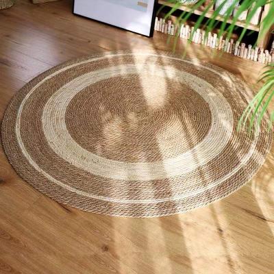 China Modern hot sale vegetable plankton woven floor mat for indoor decoration for sale