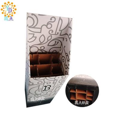 China Recyclable Wholesale Custom Product Push Display Stand Cardboard Display Stand Corrugated Shell Floor Paper Display Cabinet for sale