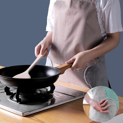 China Drink / Food Fashion Cute Waterproof Apron Kitchen Cooking Bartender PVC Canvas Aprons For Women Men for sale