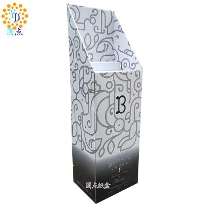 China Recyclable Customizable Merchandise Supermarket Push Floor Display Corrugated Box Display Stand for sale