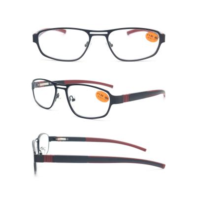 China New Fashion Big Frame Stainless Steel Hot Thin AC Creative Cheap Glasses Neutral Reading Glasses for sale