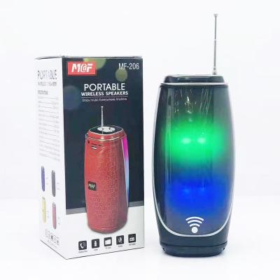 China Portable LED Light Wireless Wireless Speaker and Colors Design Support FM and USB Flash Songs for sale