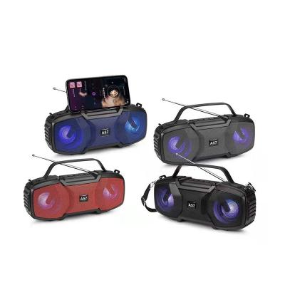 China No 2021 hot sale portable outdoor speaker with ligting handle FM radio wireless speaker for sale