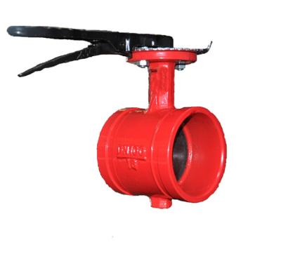 China General High Quality Grooved Butterfly Valve For Water Fire Fighting System for sale