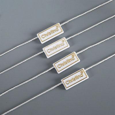 China Sustainable Clothes Tag Cord Polyester Hanging Tablets For Pin On Hang Tags For Garment Bag Tags for sale