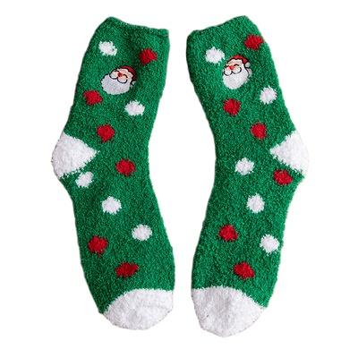 China Mix Colors And Designs Acetate Fiber Polyester Christmas Anti-slip Stylish Funny Comfortable Socks for sale