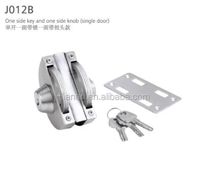 China 201 Stainless Steel J012B Stainless Steel Glass Door Lock for sale