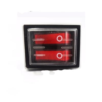 China DPDT 10A 250V 16A 125V ON OFF DPDT Illuminated 6 Pin Waterproof Rocker Switch Snap-in for sale