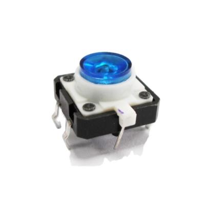 China Illuminated Blue LED Tact Switch with RoHS TS12I-072C-U for sale