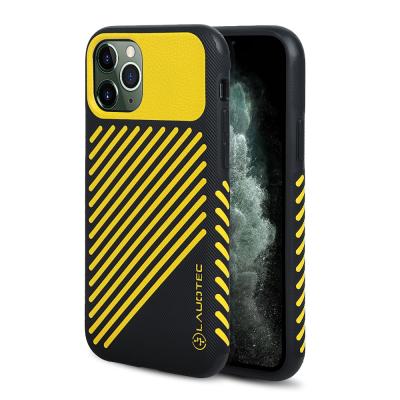 China New Anti-scratch Casse Material Phone For iPhone 11 Pro Max Black Premium PU/TPU Injection Protective Phone Case for sale