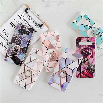 China Wholesale Mobile Phone Ultra Thin Hard Marble Hard Case Ring PC Fashion Case Factory Accessories Factory Accessories Back Cove For Samsung galaxy s11 plus s10 for sale