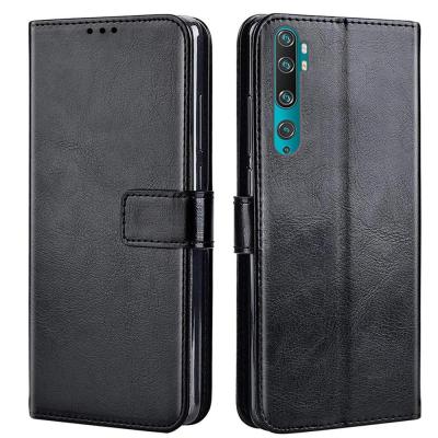 China Premium Anti-scratch Laudtec Acesorios Para Celular PU Leather Cover For Xiaomi MI Note 10 Leather Phone Case for sale