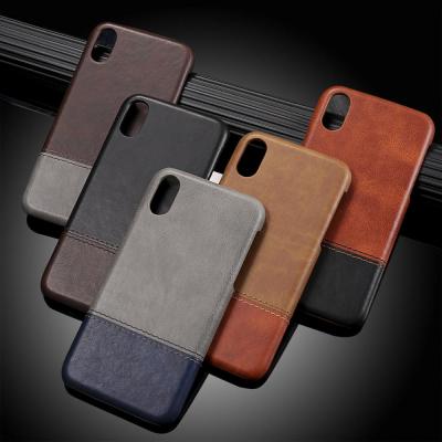 China Hot Selling Laudtec PU Leather Phone Back Cover For iPhone X Leather Case for sale