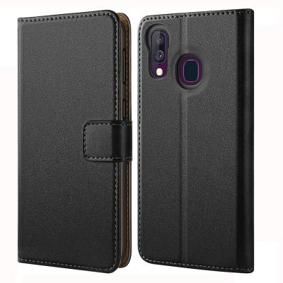 China Laudtec Business Wallets Filp Hulle Luxury Genuine Leather Cell Phone Bags For Samsung Galaxy A40 For Samsung Galaxy A40 for sale