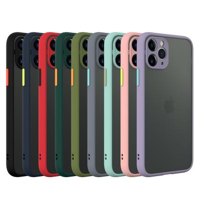 China Laudtec Shockproof Translucent Frosted Phone Cover Accessories For iPhone XS XR 11 Matte Case For iPhone 12 13 pro Max Phone Case for sale