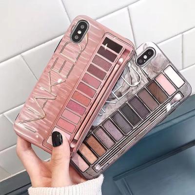 China Tpu Laudtec Makeup Eyeshadow Palette Phone Case For Iphone 11 Pro Glossy Soft Silicone Protective Back Case for sale