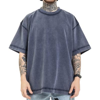 China High Quality Breathable Loose Short Sleeve QUICK DRY Drop Shoulder Oversized Washed T Shirt 2022 Summers For Men for sale