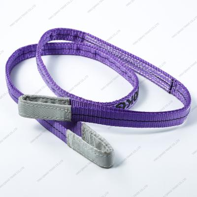 China 7:1 Lifting 30mm 1 Ton Flat Webbing Lifting Sling With GS CE Certificate To Europe Market According To European Standard EN1492-1 for sale