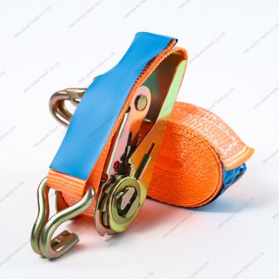 China Cargo Tie Down 0.8TX4.5M Width 25mm Working Load 400Kg Customized Truck Tie Down Tie Down Cargo Lashing Belts GS Certified for sale