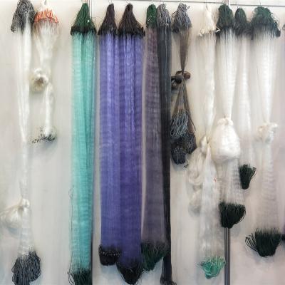 China Wholesale 1.6m Depth Fishing Net Nylon Net Price Mono Layers Monofilament Three Layers Gill Net for sale