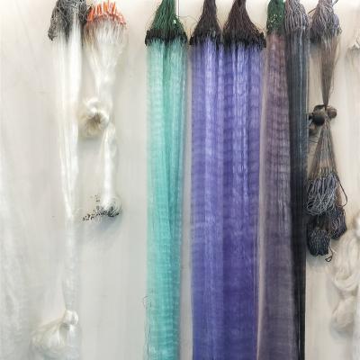 China China Handmade Commercial Nylon Gill Net Single Layer Monofilament Fishing Net for sale