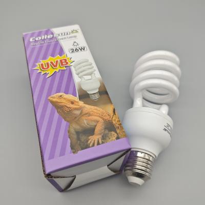 중국 E27 13W/26W  CFL UVB Lamp 26W 10.0 UVA And UVB Bulb For Bearded Dragons 판매용