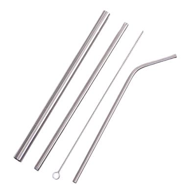 China Sustainable Drinks Parts Straight Accessories & Bent Stainless Steel & Stainless Steel Straw Brush for sale