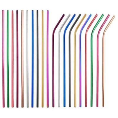 China Sustainable Stainless Steel Drinking Straws Straight And Bent Reusable Filter Tea Coffee Machines Party Bar Accessories for sale