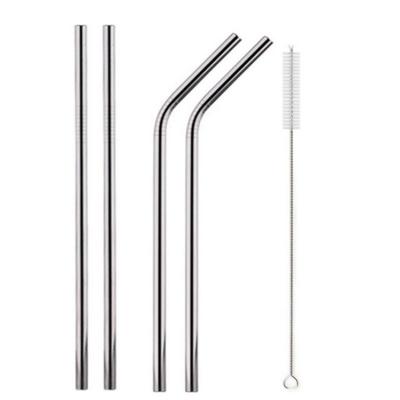 China Disposable Reusable Stainless Steel Drinking Straw Wholesale With Customized Logo for sale