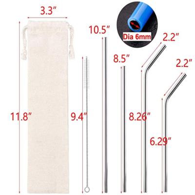 China Manufacturer wholesale 304 stainless steel metal silica gel costume disposable creative straw color cocktail drinks milk tea straw for sale