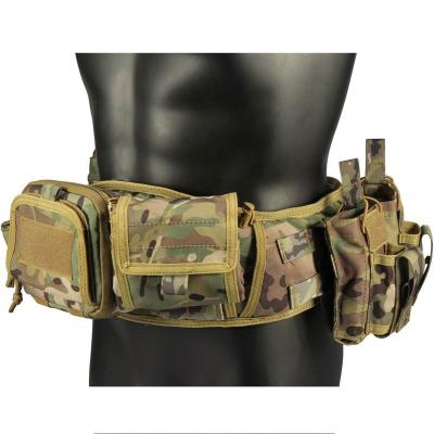 China Adjustable Custom Molle Pockets Pockets Combat Gear Combat Gear Waist Tactical Padded Security Belt Padded Patrol Belt for sale