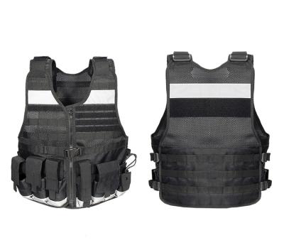 China Molle Tactical Safety Mesh Breathable Reflective Vest QUICK DRY Black Vest for sale