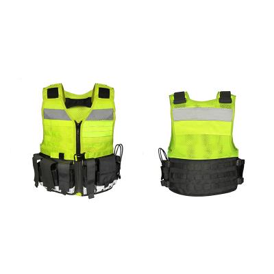 China Custom Logo Detachable Utility Stab Proof Mesh Reflective Security Personal Protective Tactical Vest for sale