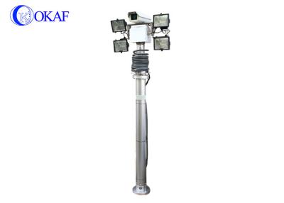 China 5m 6m Telescopic Camera With Light Vehicle Mounted Night Scan Light Tower zu verkaufen