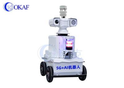 China Real-Time Online Environmental Monitoring 5G AI Security Patrol Robot zu verkaufen