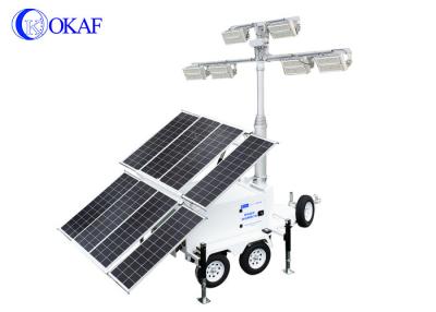 China OKAF Mobile Solar Light Tower for Construction Lighting for sale