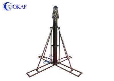 China 18m de Antennetoren van Pool van de Hoogte Telescopische Mast, Pneumatische Telescopische Mastdriepoot  Te koop