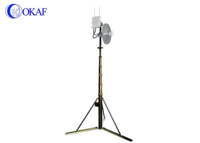 China 10 Meter 33ft Telescopic Antenna Mast Aluminum Hand Crank Telescopic Communication Tower for sale